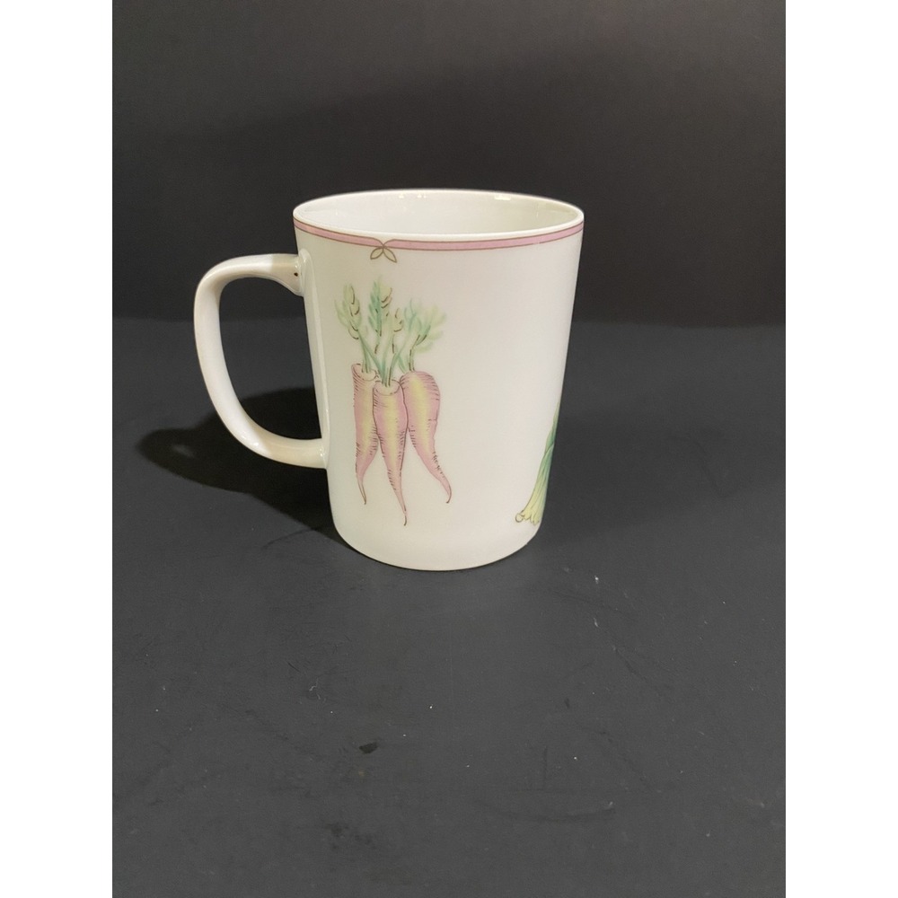 Vintage Fitz & Floyd Variations Bunny Rabbits Carrots Easter Coffee Tea Cup READ - Picture 2 of 4